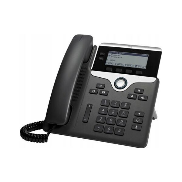 Telefon Cisco Cisco Third Party IP Phone CP-7811-3PCC-K9=: - SIP, SRTP, 0 Line Keys, Anthrazit - Unterstutzte Plattformen: Asterisk, Broadsoft, Centile, Metaswitch