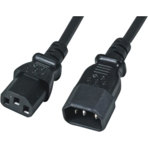 Kabel zasilający M-CAB 3M POWER CORD C13-C14 - BK