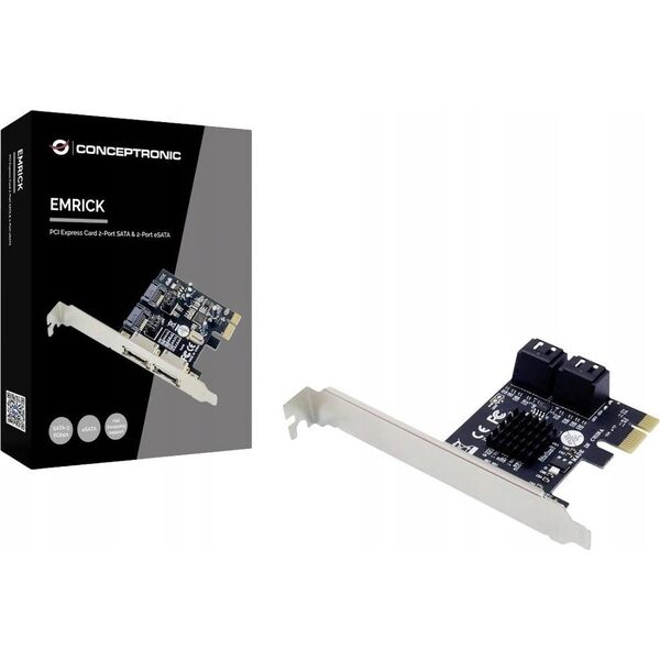 Karta sieciowa Conceptronic CONCEPTRONIC PCI Express Card 2-Port SATA III Adapt. int+ext