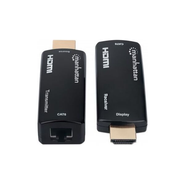 System przekazu sygnału AV Manhattan MANHATTAN  kompakter 1080p HDMI over Ethernet Extender Kit