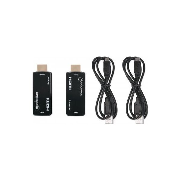 System przekazu sygnału AV Manhattan MANHATTAN  kompakter 1080p HDMI over Ethernet Extender Kit