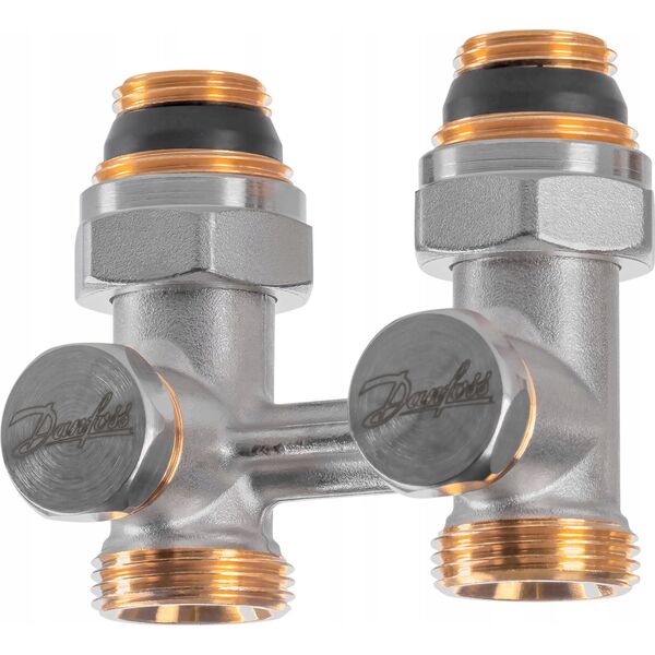 Danfoss Zestaw 2-elementowy - RAE/RLV-KS 1/2 Prosty(blister) (DWZ)