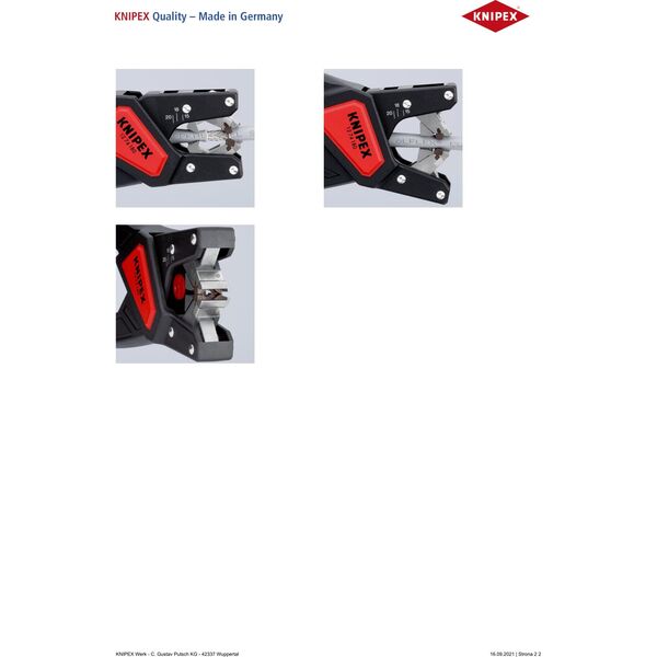 Knipex AUTOMATYCZNE SZCZYPCE DO ŚCIĄGANIA IZOLACJI