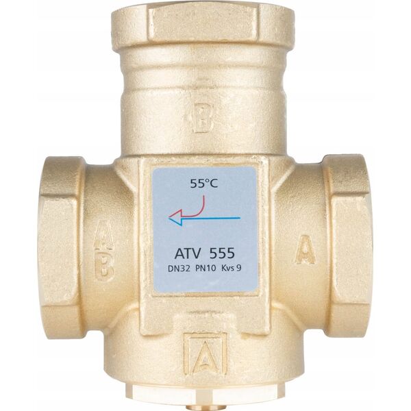 Afriso Zawór temperaturowy ATV 555, DN32, Rp1 1/4, kvs 9, 55°C (S)A