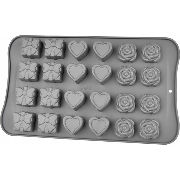 Brunbeste FOREMKA SILIKONOWA DO CZEKOLADEK LODU PRALIN 24 SZT. BRUNBESTE BB-1544
