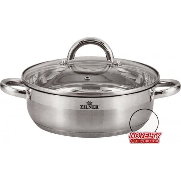 Zilner GARNEK STAL.NIERDZ. PŁASKI 7.5L 30CM ZILNER ZL-7406