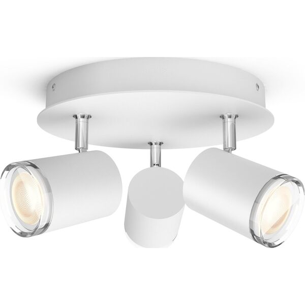 Lampa sufitowa Signify Philips Hue White Amb.Adore Spot Rondell 3flg weiß 3x350lm DS