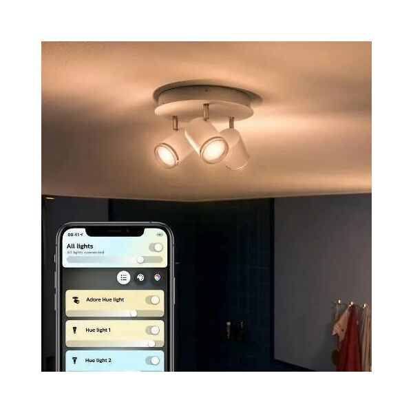 Lampa sufitowa Signify Philips Hue White Amb.Adore Spot Rondell 3flg weiß 3x350lm DS