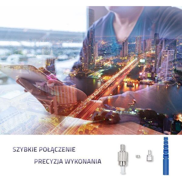 Qoltec Qoltec Złącze światłowodowe FC/PC | Singlemode | 2.0mm | Zestaw montażowy | 200szt.