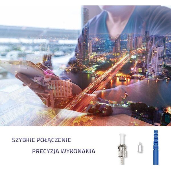Qoltec Qoltec Złącze światłowodowe ST | Singlemode | 2.0mm | Zestaw montażowy | 200szt.