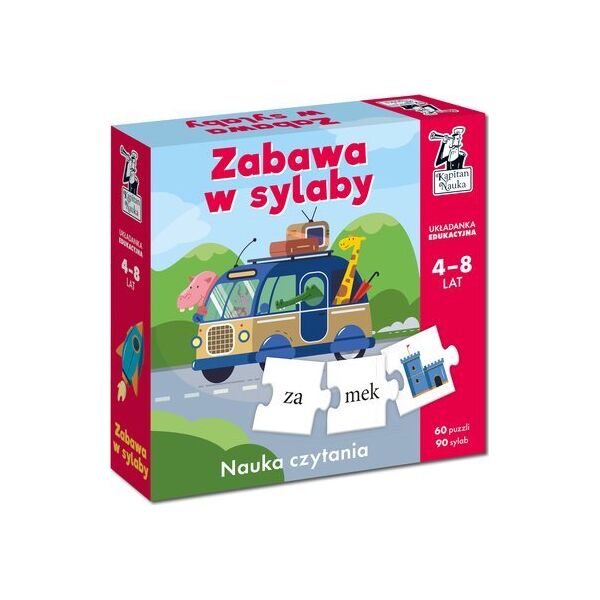 Edgard Zabawa w sylaby. Układanka edukacyjna 4-8 lat