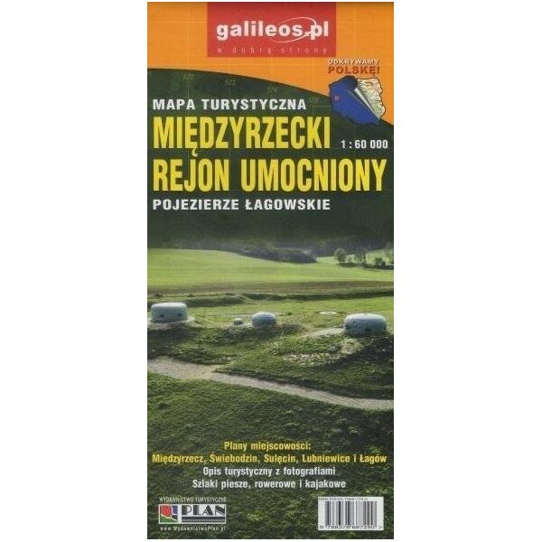 Plan Mapa - Międzyrzecki Rejon Umocniony 1:60 000