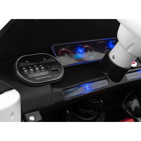 Mercedes Mercedes Benz AMG EQA dla dzieci Czarny + Pilot + 5-punktowe pasy + EVA + Wyświetlacz MP3 + LED