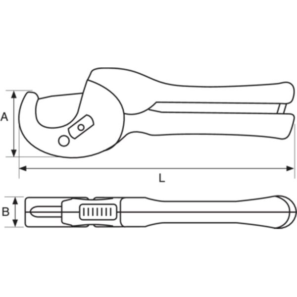 Bahco Bahco PVC vamzdžių žirklės, plastikinės 32mm