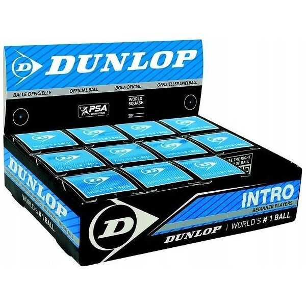 Dunlop Skvošo kamuoliukas Intro 12-box, 1mėlyn.taš