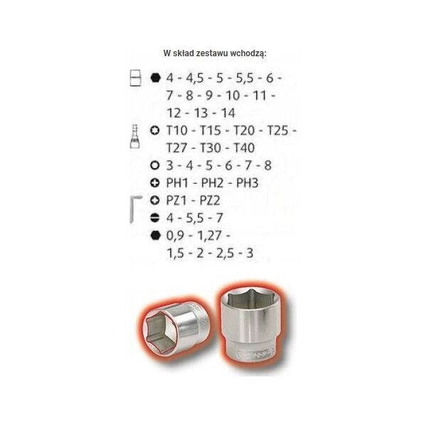 Zestaw narzędzi KS Tools Galvučių komplektas 1/4" 48-vnt CLASSIC, KS Tools