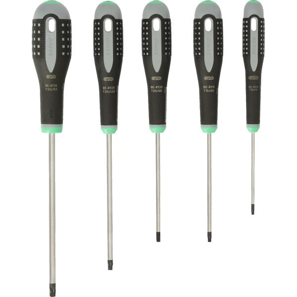 Bahco Bahco Atsuktuvų rinkinys ERGO™ 5 vnt - T10/T15/T20/T25/T30