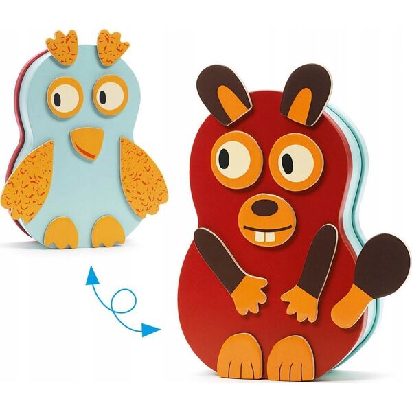 Djeco Djeco Mediniai magnetai ir metalinė dėžutė - Animo