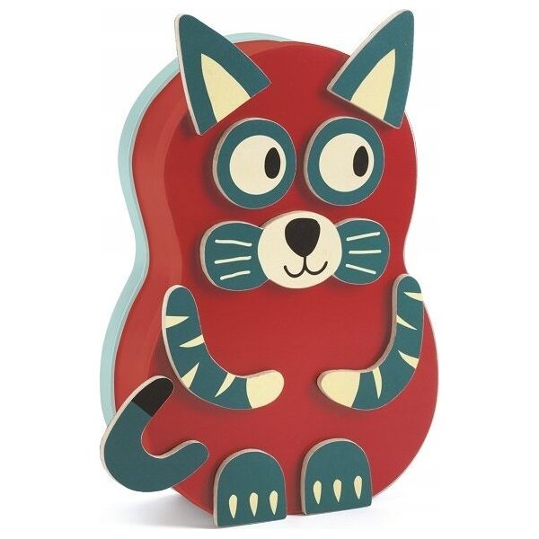 Djeco Djeco Mediniai magnetai ir metalinė dėžutė - Animo