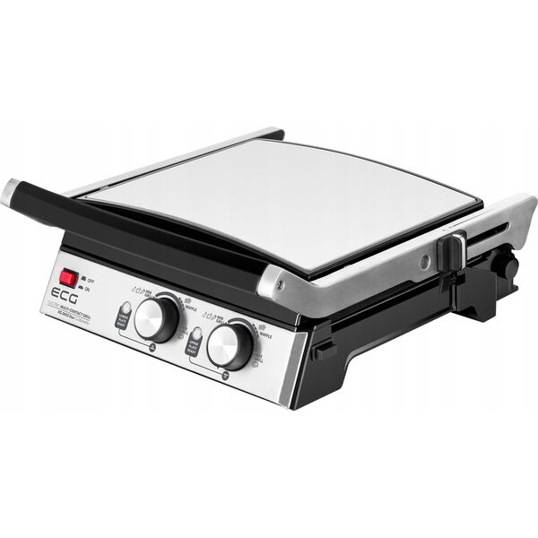 Grill elektryczny ECG ECG KG 2033 Duo Grilis & Waffle, 2000W, 4 working positions, 2 independent thermostats