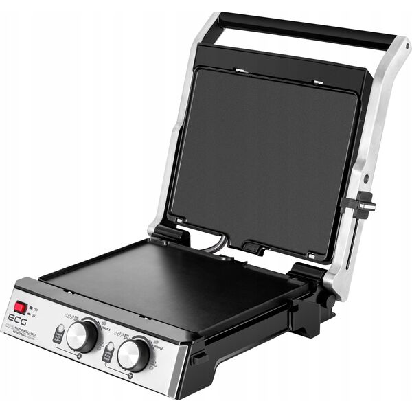 Grill elektryczny ECG ECG KG 2033 Duo Grilis & Waffle, 2000W, 4 working positions, 2 independent thermostats