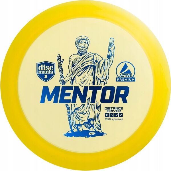 Discmania Diskgolfo diskas Distance Driver MENTOR Active Premium Geltona