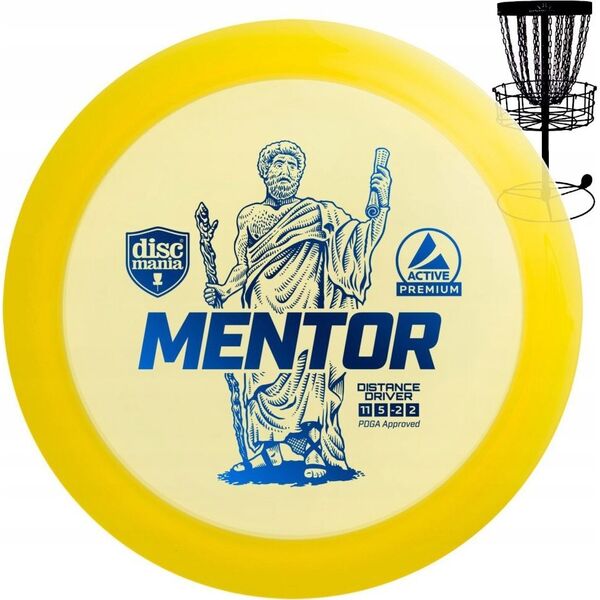 Discmania Diskgolfo diskas Distance Driver MENTOR Active Premium Geltona