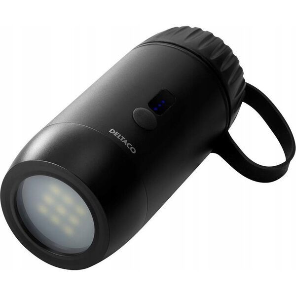 Bateria Deltaco Išorinė baterija DELTACO 15 000 mAh, IP67, USB-A ir C, žibintuvėlis, SOS LED / PB-Q1002