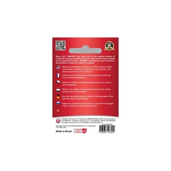 Singer Singer | NEEDLE, Microtex 90/14, 5 pcs