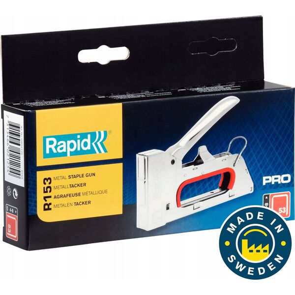 Rapid Kabių pistoletas R153E 4-8mm raudonas Nr 53 kabės PRO, Rapid
