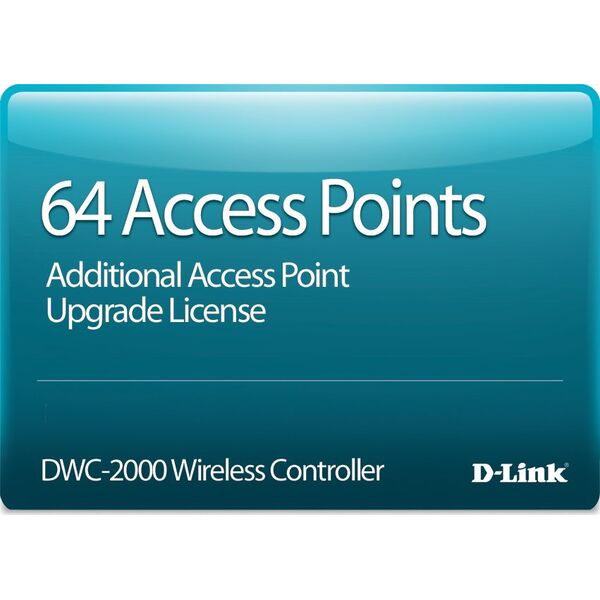 Program D-Link D-Link DWC-2000-AP64-LIC licencja na oprogramowanie i aktualizacje Upgrade