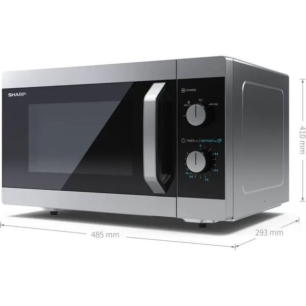 Kuchenka mikrofalowa Sharp Sharp | Microwave orkaitė | YC-MS31E-S | Free standing | 900 W | Sidabrinis