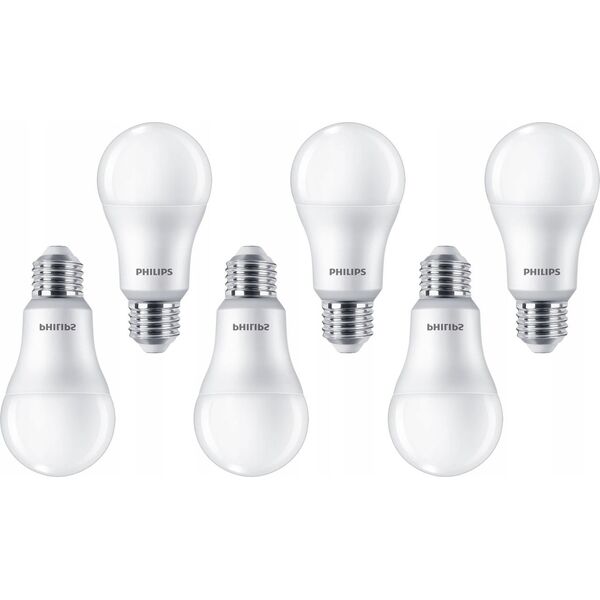 Signify Philips LED classic Lampe 100W E27 Kaltweiß 1521lm matt 6er P