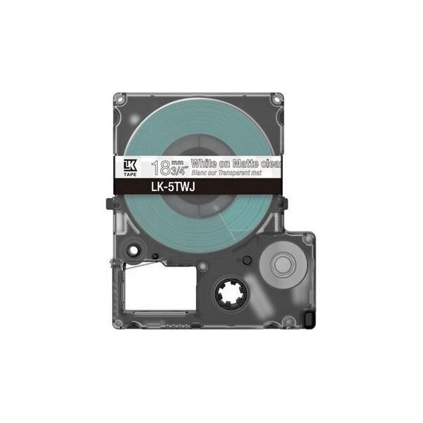 Epson Epson LabelWorks LK-5TWJ - Weiss auf Matt-Transparent - Rolle (1,8 cm x 8 m) 1 Kassette(n) Hangebox - Bandkassette