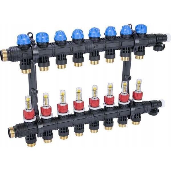 Afriso Afriso rozdzielacz ProCalida EF1 K 8 obiegów grzewczych, G1", 0,2÷1,6 l/min 81268