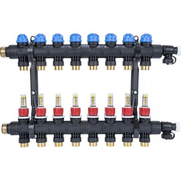 Afriso Afriso rozdzielacz ProCalida EF1 K 8 obiegów grzewczych, G1", 0,2÷1,6 l/min 81268