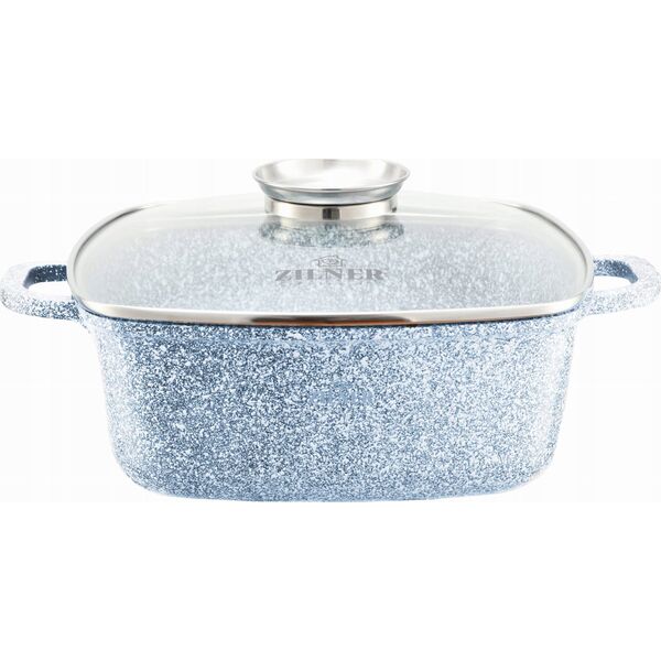 Zilner BRYTFANNA GARNEK KWADRATOWY 3.5L 22cm ZILNER GREY ZL-7058