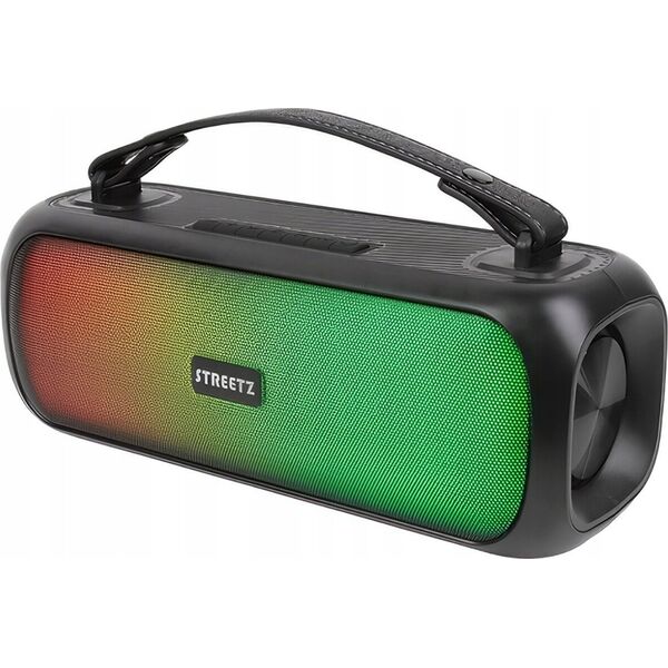 Głośnik Streetz Kolonėlė STREETZ BT 2x 7.5 W, IPX5, AUX, USB flash, LED, juoda / CMB-110