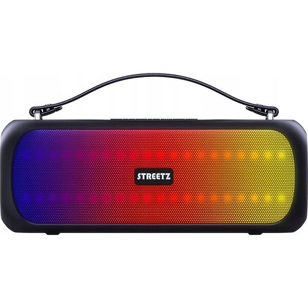 Głośnik Streetz Kolonėlė STREETZ BT 2x 7.5 W, IPX5, AUX, USB flash, LED, juoda / CMB-110