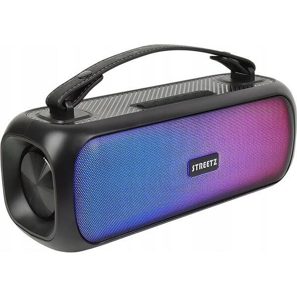 Głośnik Streetz Kolonėlė STREETZ BT 2x 7.5 W, IPX5, AUX, USB flash, LED, juoda / CMB-110