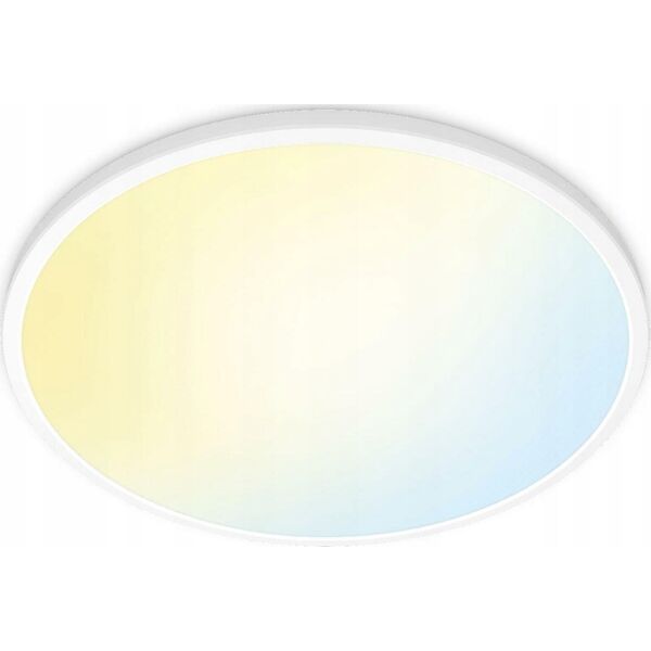 Lampa sufitowa Signify WiZ SuperSlim Deckenleuchte Tunable White 3800lm Weiß