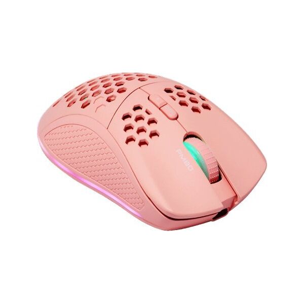 Mysz Deltaco Belaidė itin lengva žaidimų pelė DELTACO GAMING Rožinis LINE PM80 70g svorio, RGB, SPCP6651, 400-4800 DPI, 1000 Hz, rožinė / GAM-120-P