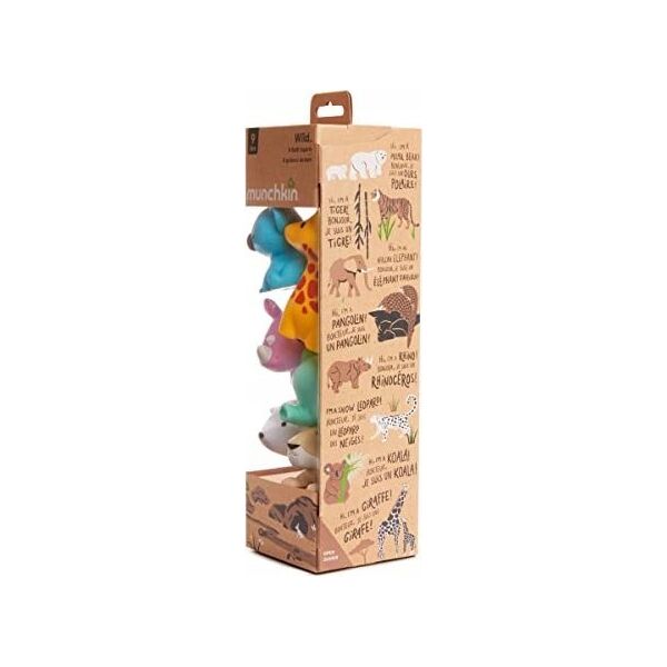 Munchkin MUNCHKIN vonios žaislų rinkinys, gyvūnai, 9mėn+, 8 vnt, 012543
