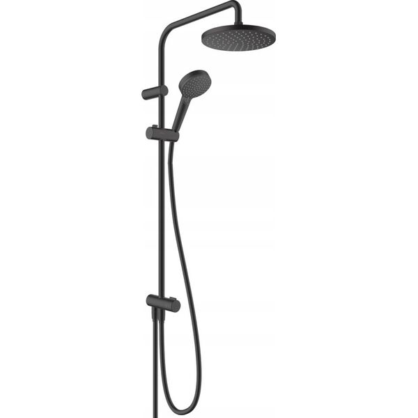 Zestaw prysznicowy Hansgrohe Dušo komplektas Hansgrohe Vernis Blend Showerpipe 200 1jet Reno EcoSmart, juodas matinis, 26099670
