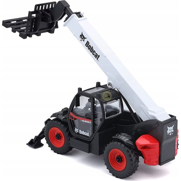 Bburago BBURAGO 1:48 teleskopinis krautuvas Bobcat T40.180SLP su padėklų šakėmis, 18-32087