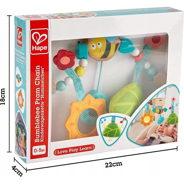 Hape HAPE pakabinamas vežimėlio žaislas Kamanė, E0021A
