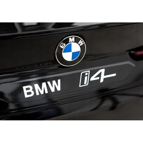 BMW Autko BMW i4 na akumulator dla dzieci Czarny + Wolny Start + EVA + Ekoskóra + Audio LED + Pilot