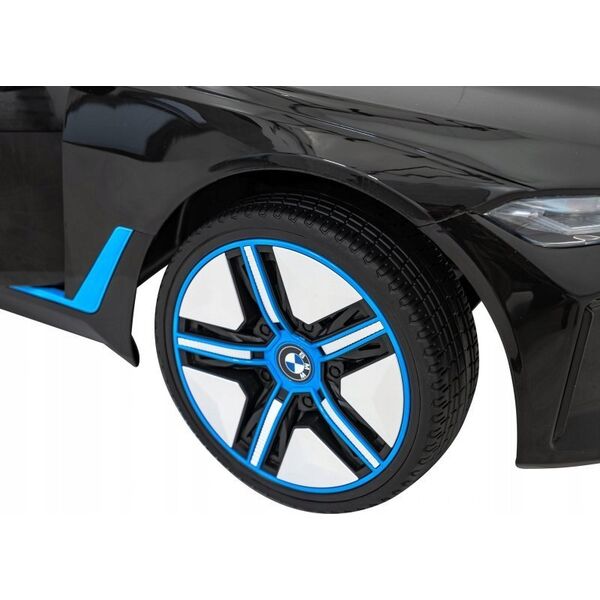 BMW Autko BMW i4 na akumulator dla dzieci Czarny + Wolny Start + EVA + Ekoskóra + Audio LED + Pilot