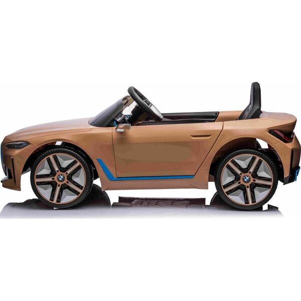 BMW Autko BMW i4 na akumulator dla dzieci Złoty + Wolny Start + EVA + Ekoskóra + Audio LED + Pilot