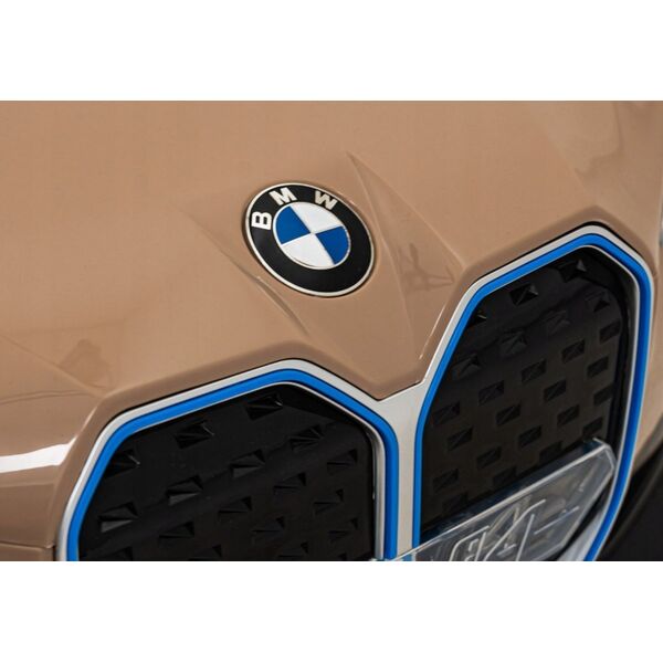 BMW Autko BMW i4 na akumulator dla dzieci Złoty + Wolny Start + EVA + Ekoskóra + Audio LED + Pilot